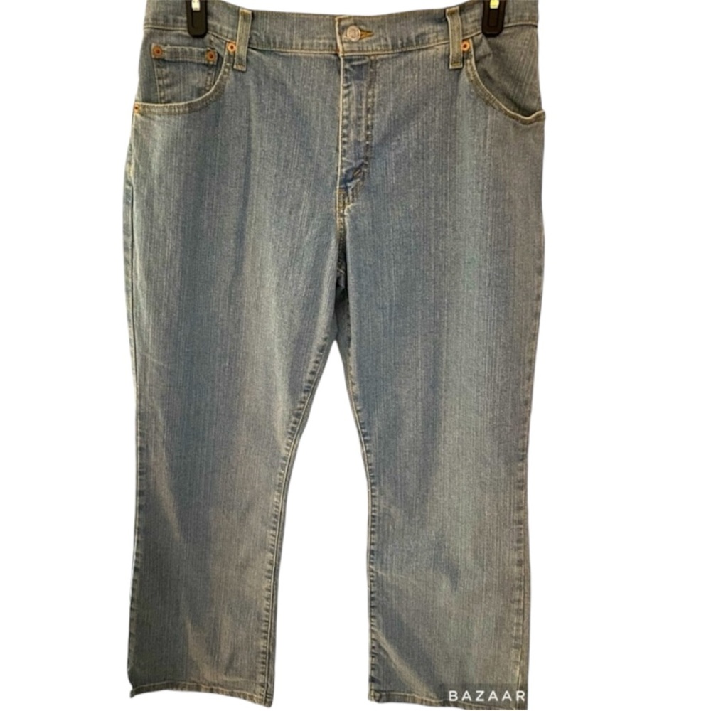 Levi’s 550 Jeans, Light Wash, Denim, Relaxed Fit, Bootcut, Sz 14, Classic